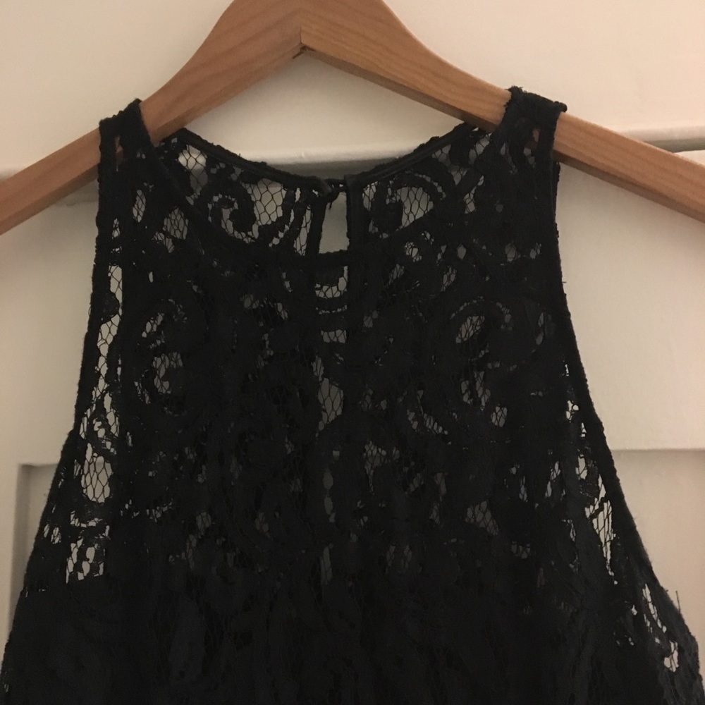 Little black dress with lace